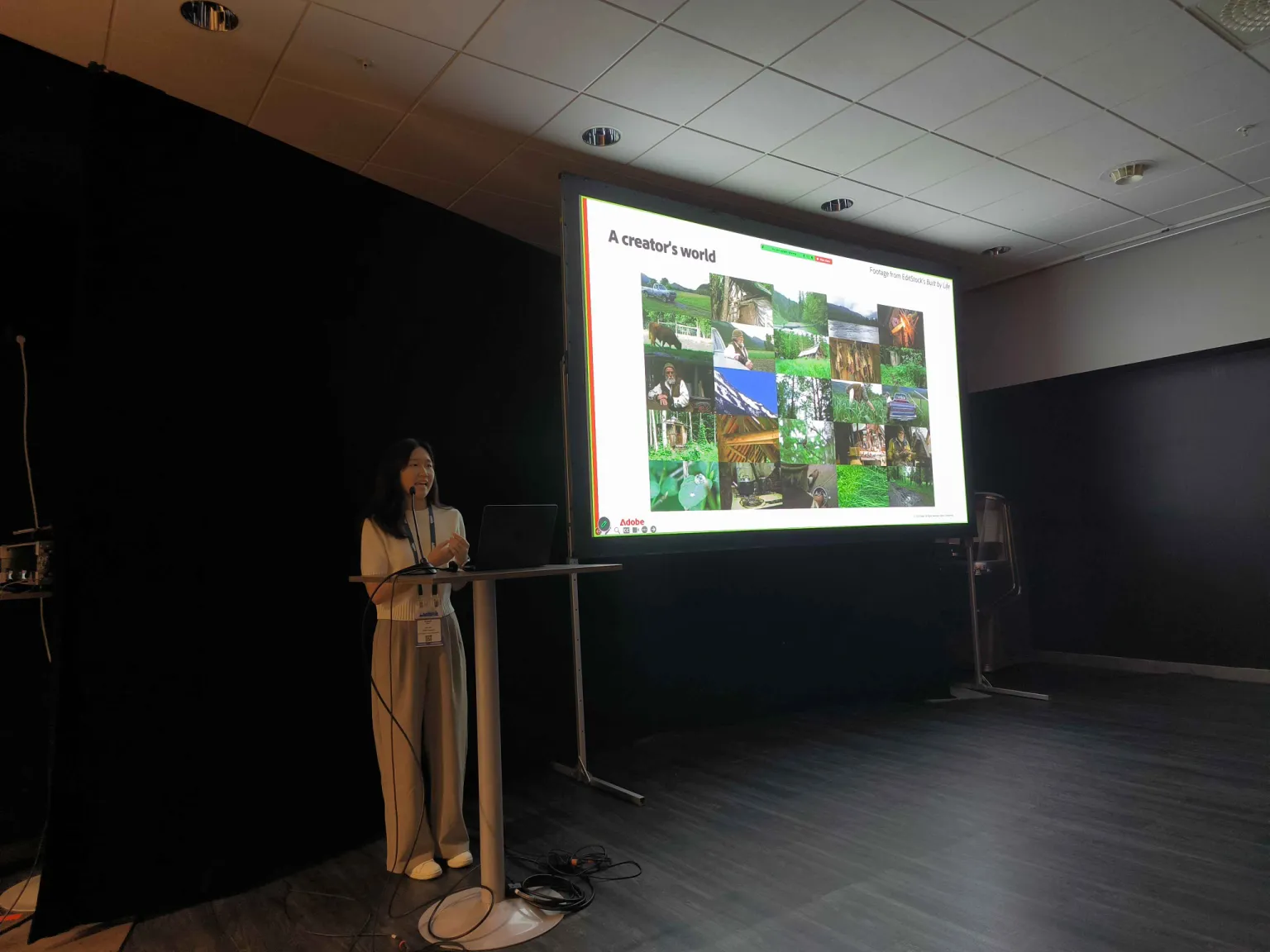 Cusuh Ham presenting her keynote at the workshop