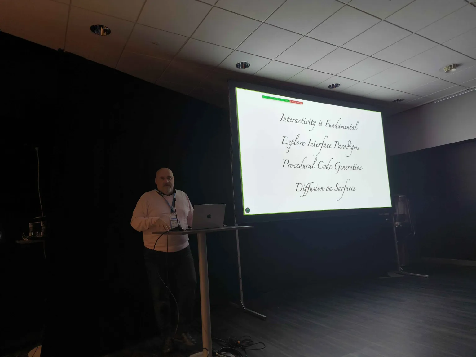 Fabio Pellacini presenting his invited talk