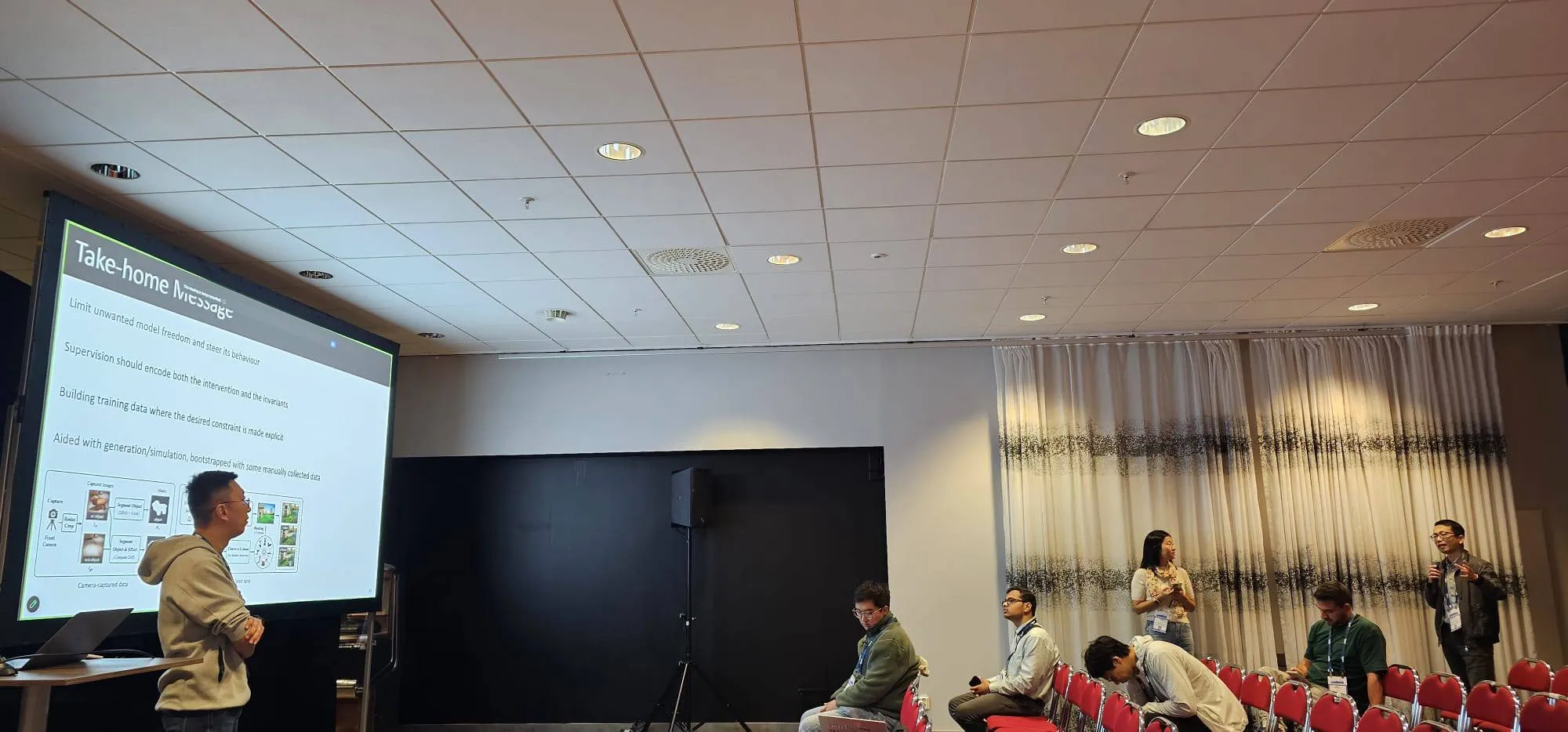 Workshop participants taking part in a question and answer session